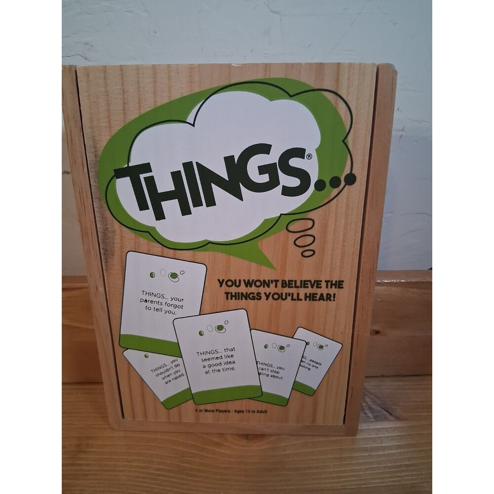 Game of Things Wood Box Game - You Won’t Believe The Things You’ll Hear! New
